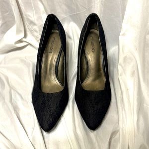 Maurices Black Lace Heels - Size 10